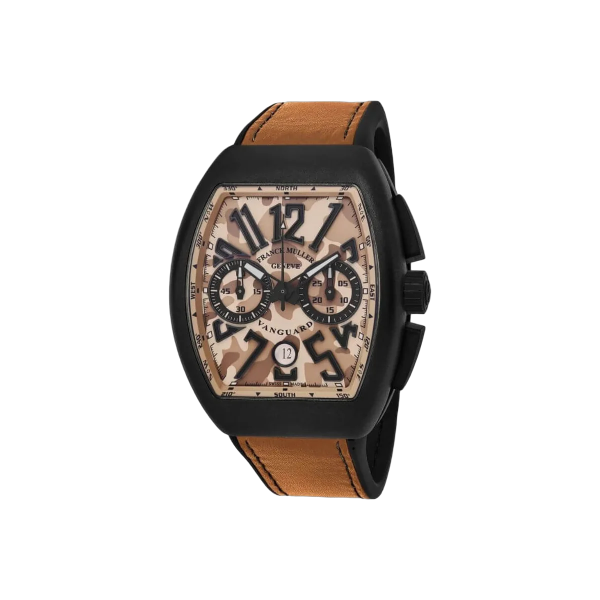 Franck Muller V 45 CC DT TT NR MC SB Vanguard Brown Camouflage Men's Watch