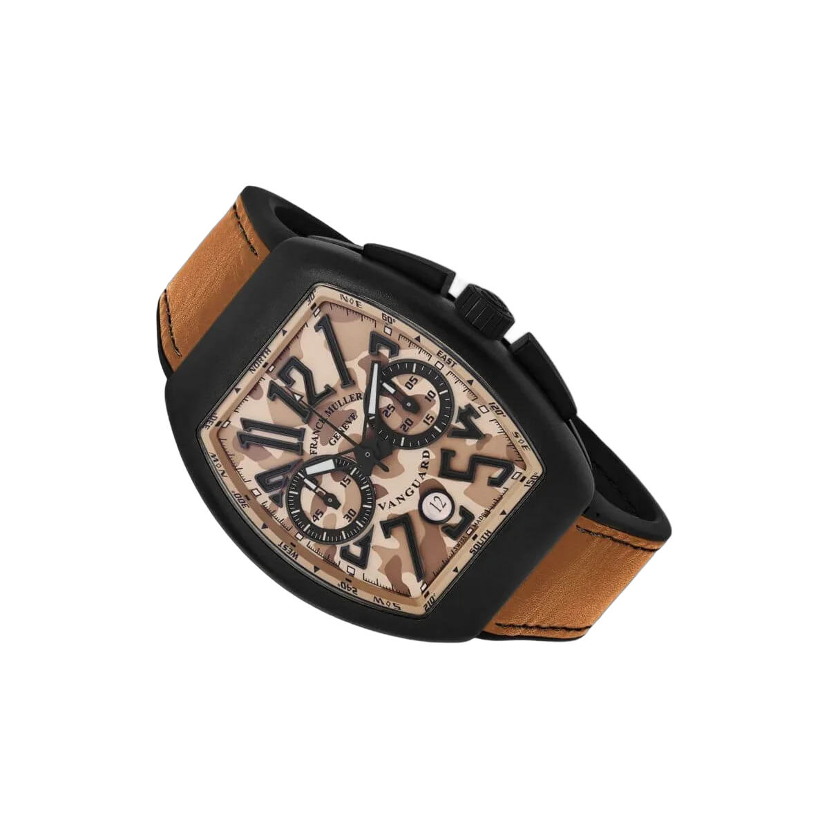 Franck Muller V 45 CC DT TT NR MC SB Vanguard Brown Camouflage Men's Watch – additional product photo 2