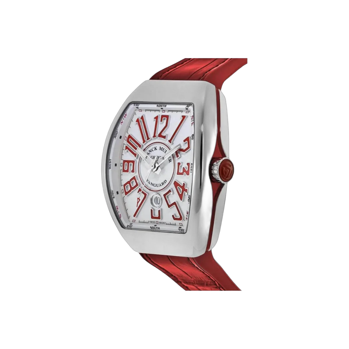 Franck Muller V 45 SC DT AC RG Vanguard White Dial Red Strap – additional product photo 2