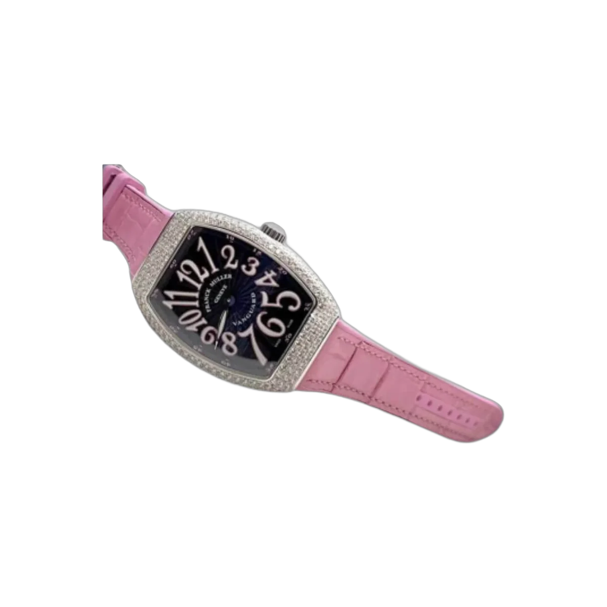 Franck Muller V32 QZ AC RS Vanguard Aftermarket Diamond Set Black Dial – additional product photo 2