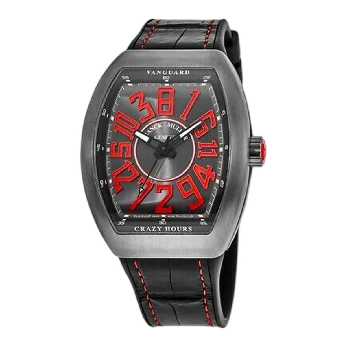 Franck Muller Vanguard Crazy Hours Titanium Black Dial Watch