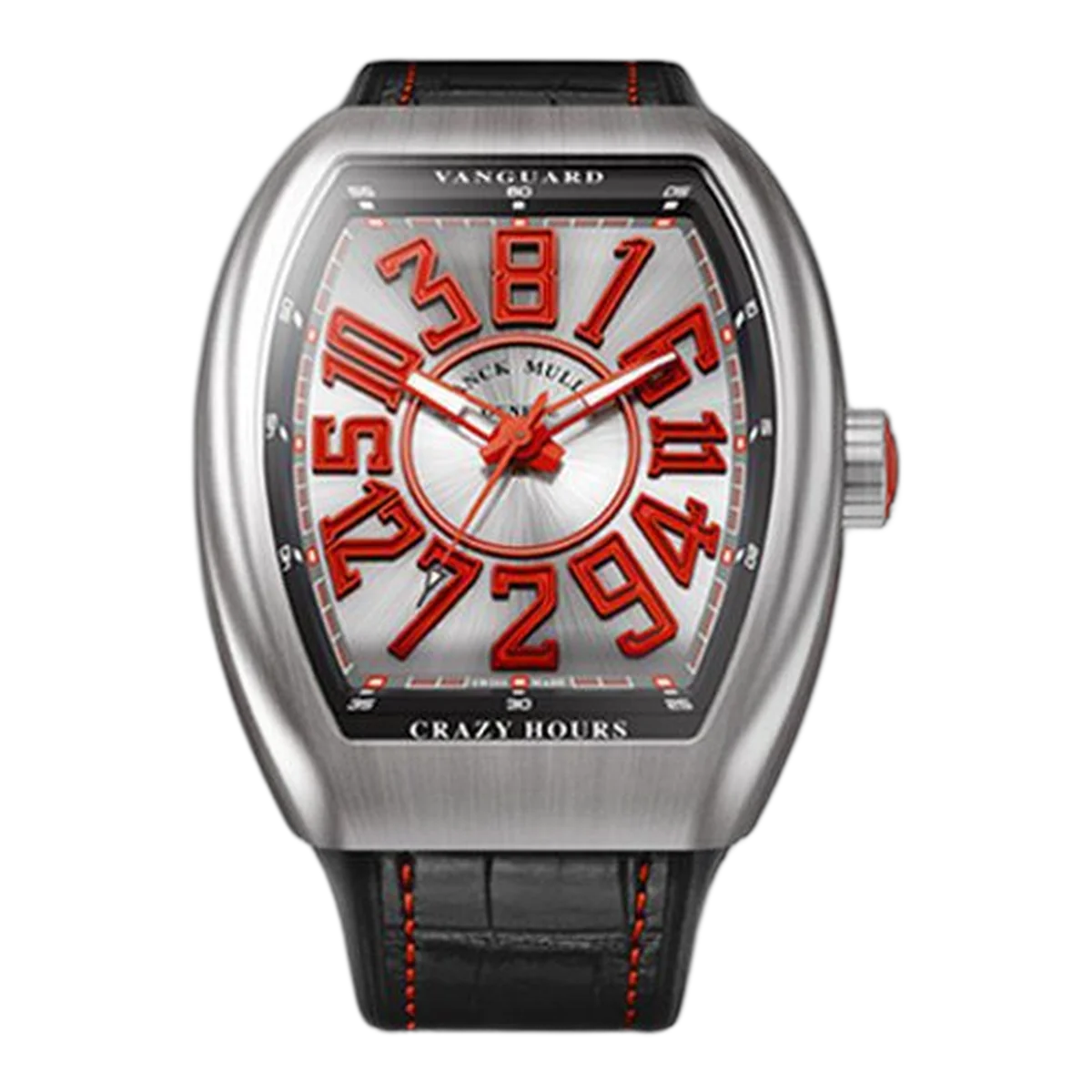 Franck Muller Vanguard Crazy Hours V 45 Ch Tt Br Ja Red 44Mm Stainless Steel Men's Watch