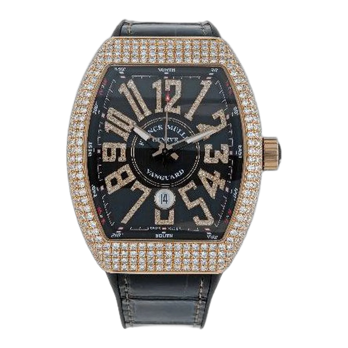 Franck Muller Vanguard Gold Diamonds V 45 Sc Dt D Nbr Cd 5N Nr
