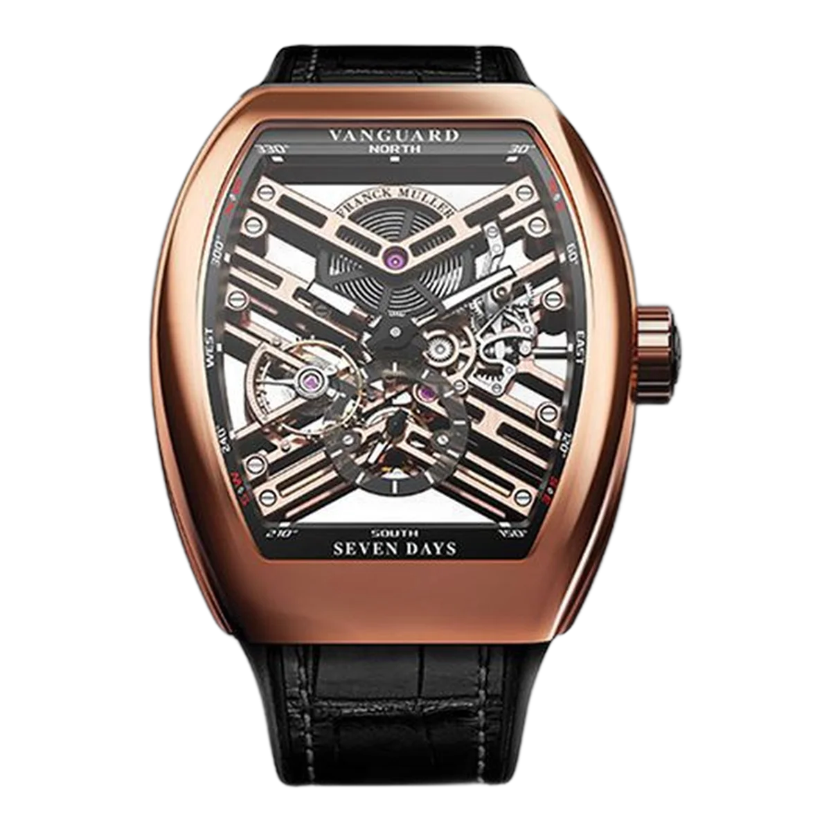 Franck Muller Vanguard Skeleton 7 Days Power Reserve Men's Watch
