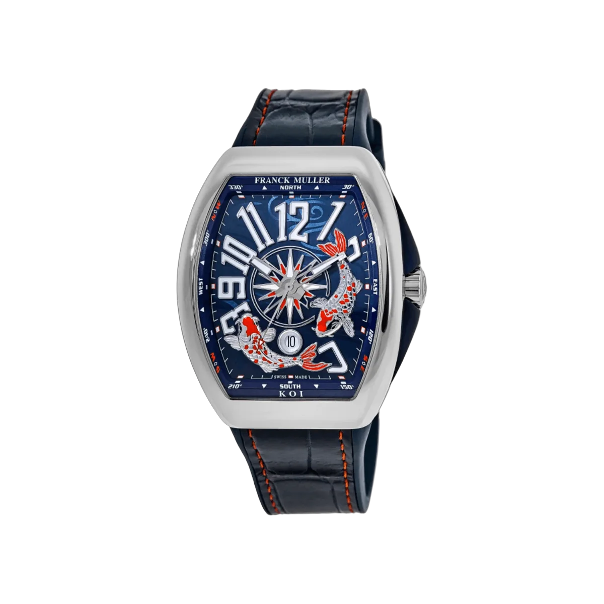 Franck Muller Vanguard V 41 YT SC DT AC BL Limited Edition KOI 45mm Blue Dial Unisex Watch