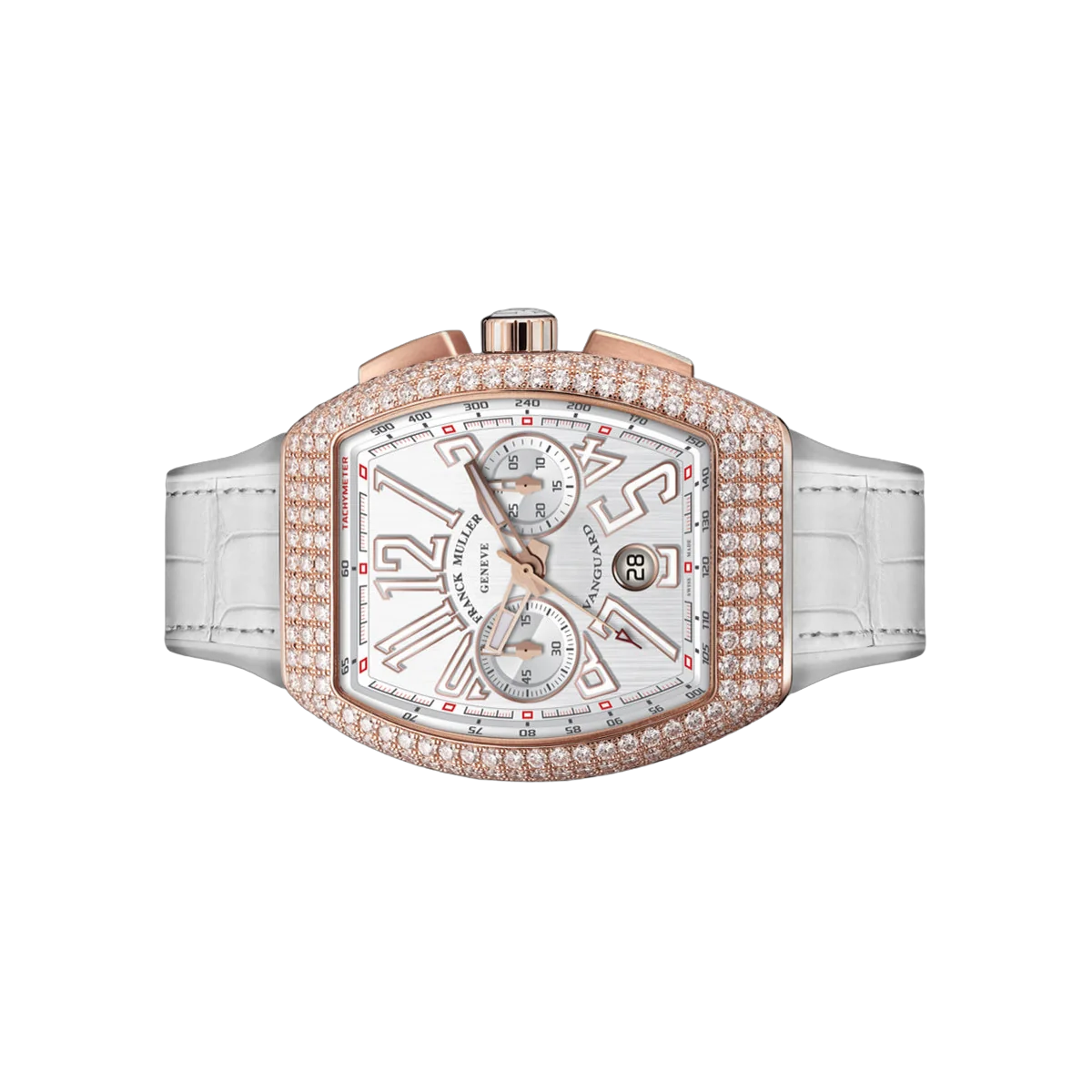 Franck Muller Vanguard V 45 CC DT D 5N BC 5N Rose Gold 45mm White Dial Men's Watch – additional product photo 2