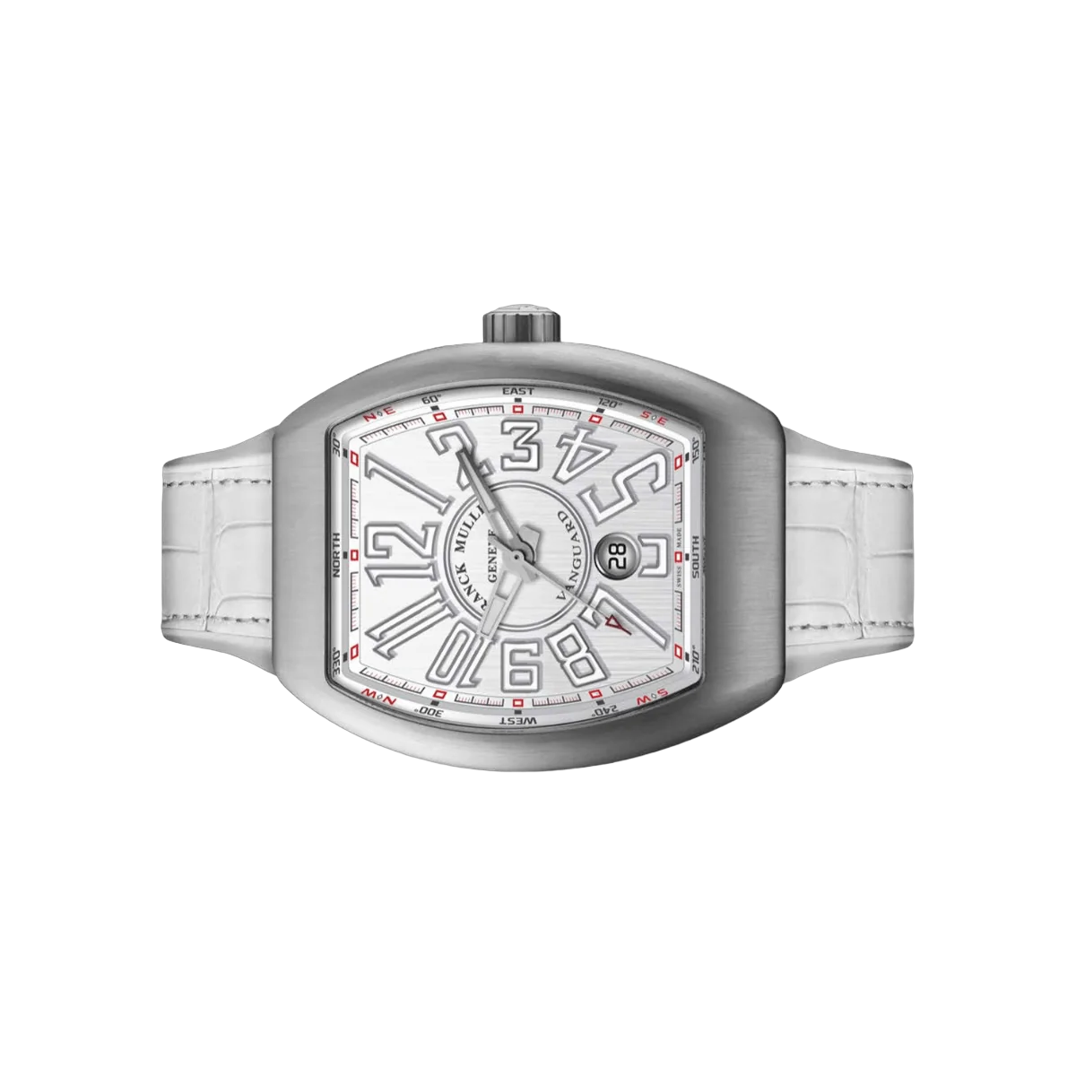 Franck Muller Vanguard V 45 SC DT AC BC Steel 45mm White Dial Mens Watch – additional product photo 2