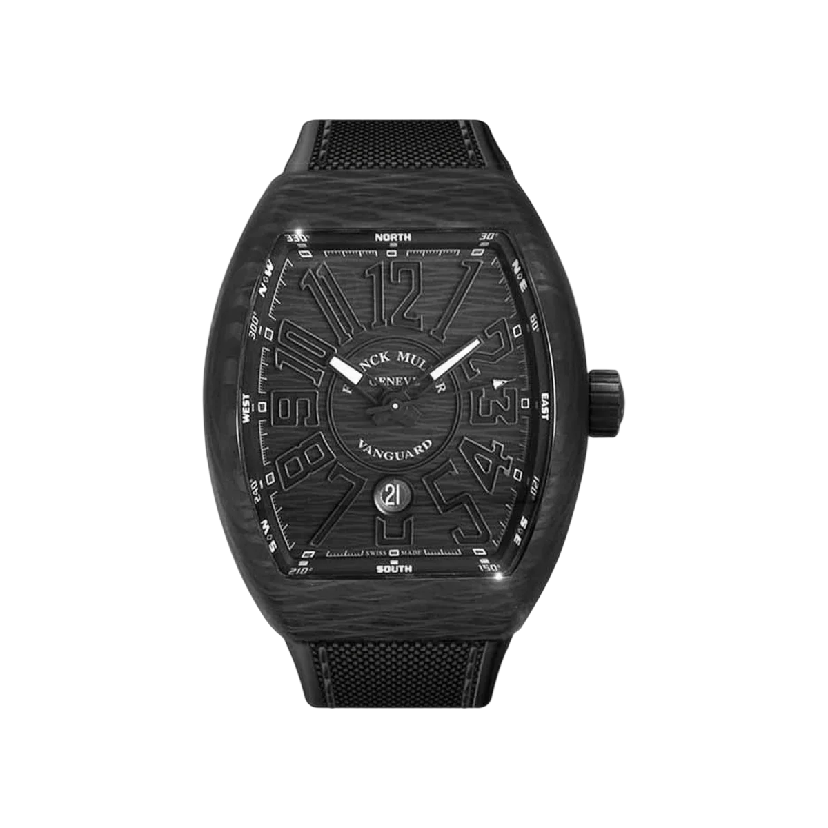Franck Muller Vanguard V 45 SC DT CARBON NR Carbon 44mm Black Dial Men's Watch