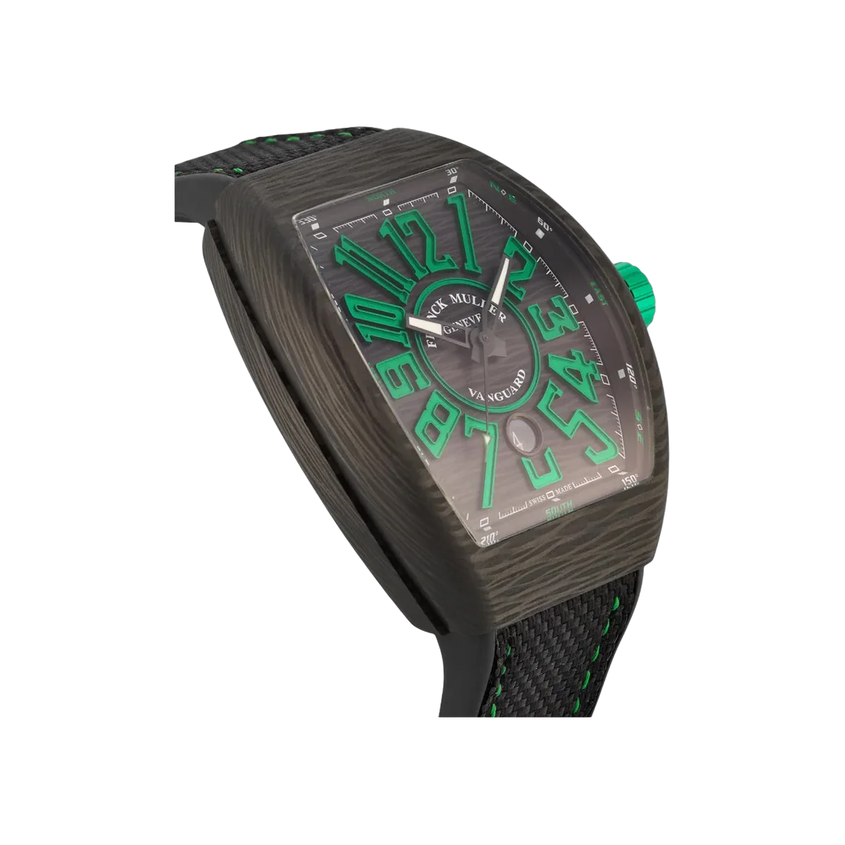 Franck Muller Vanguard V 45 SC DT CARBON VR Carbon 45mm Black Dial Men's Watch – additional product photo 2