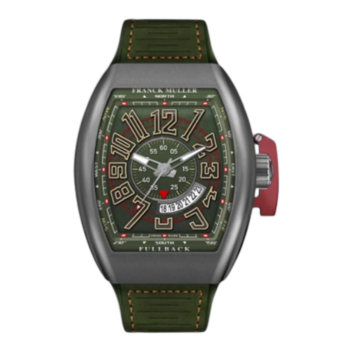 Franck Muller Vanguard V 45 Sc Dt Lck Mc (Ve) Tt Grn Grn Fullback Titanium Green Dial 44Mm Men's Watch