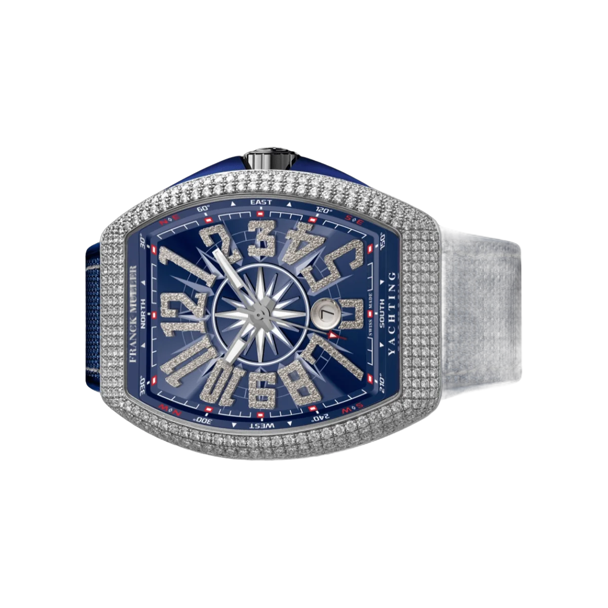 Franck Muller Vanguard V 45 SC DT YACHTING AC BL White Numerals 45mm Blue Dial Mens Wach – additional product photo 2