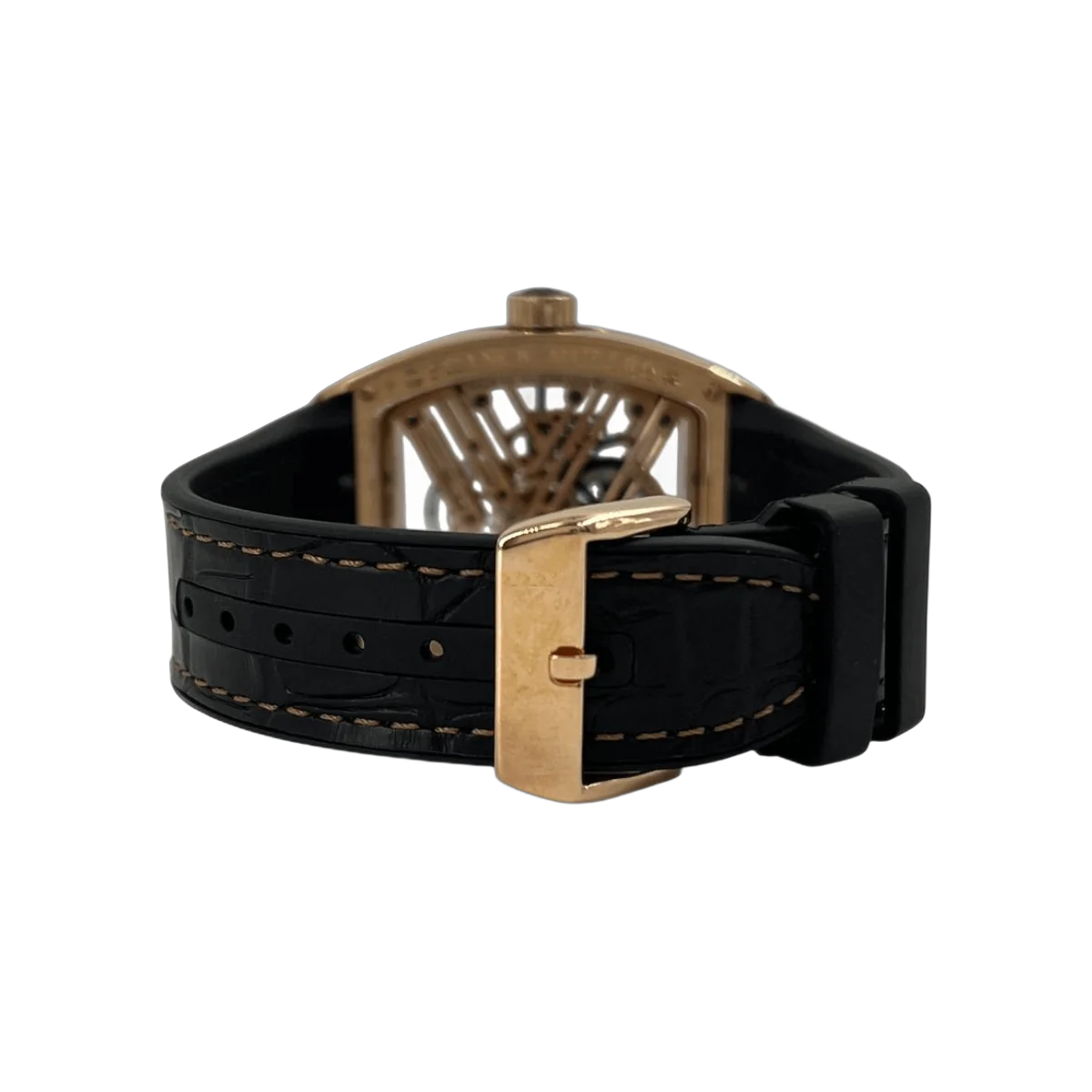 Franck Muller Vanguard V45 S6 SQT 5N BR NR Seven Days Skeleton 44Mm Titanium Black Rubber Straps Men's Watch – additional product photo 2