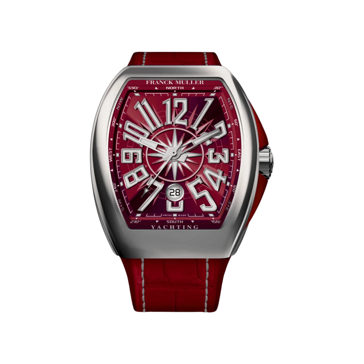 Franck Muller Vanguard Yachting Automatic Burgundy V 45 SC DT AC BO 45mm Burgundy Dial Mens Watch