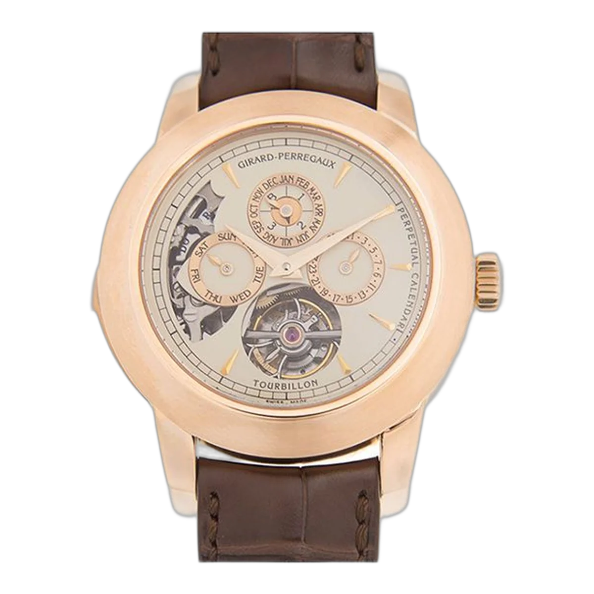 Girard Perregaux Haute Horlogerie 18Kt Rose Gold 42Mm Men's Watch