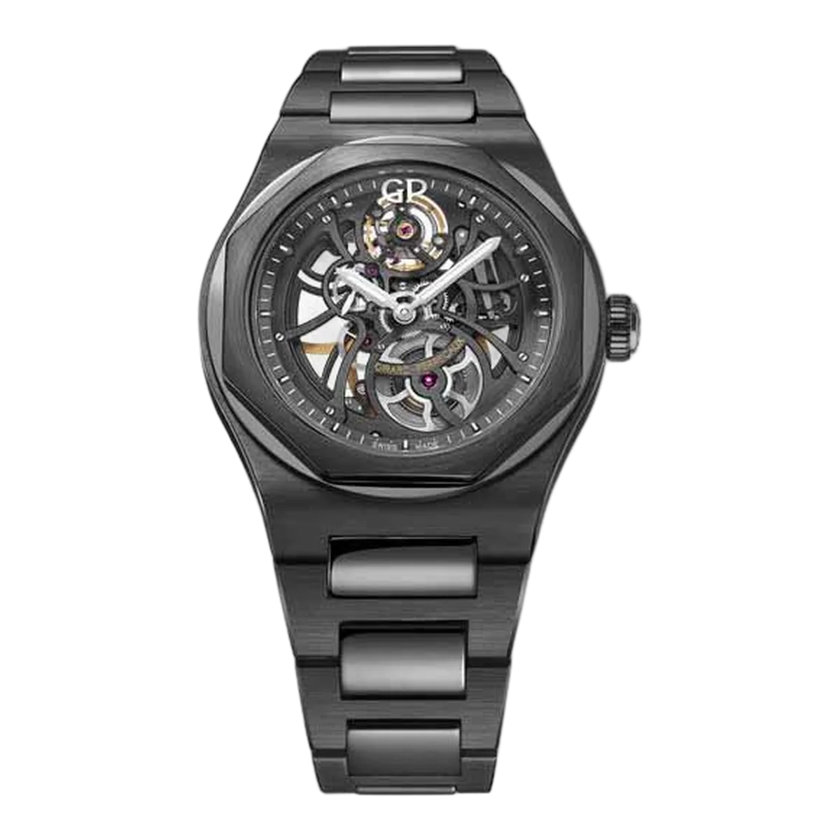 Girard Perregaux Laureato Skeleton 42Mm Black Ceramic Men's Watch