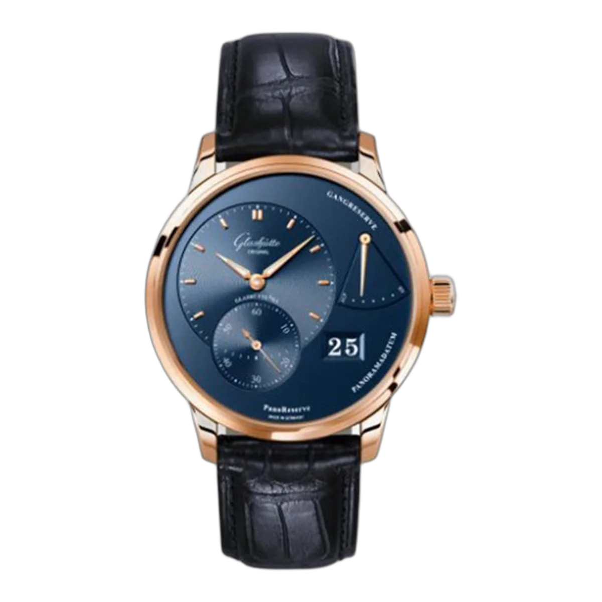 Glashutte Original Pano Reserve 1-65-01-04-15-61 Manual Wind 40Mm Men's Watch