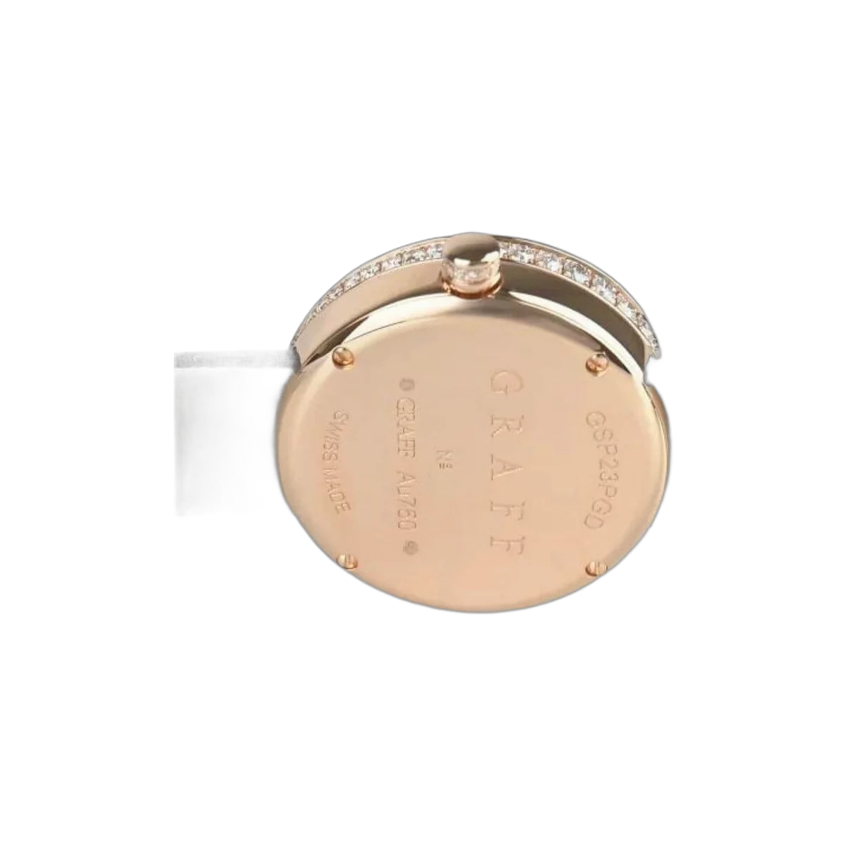 Graff Spiral GSP23PGD Tigers Eye DIal Rose Gold Brown Satin Strap – additional product photo 2