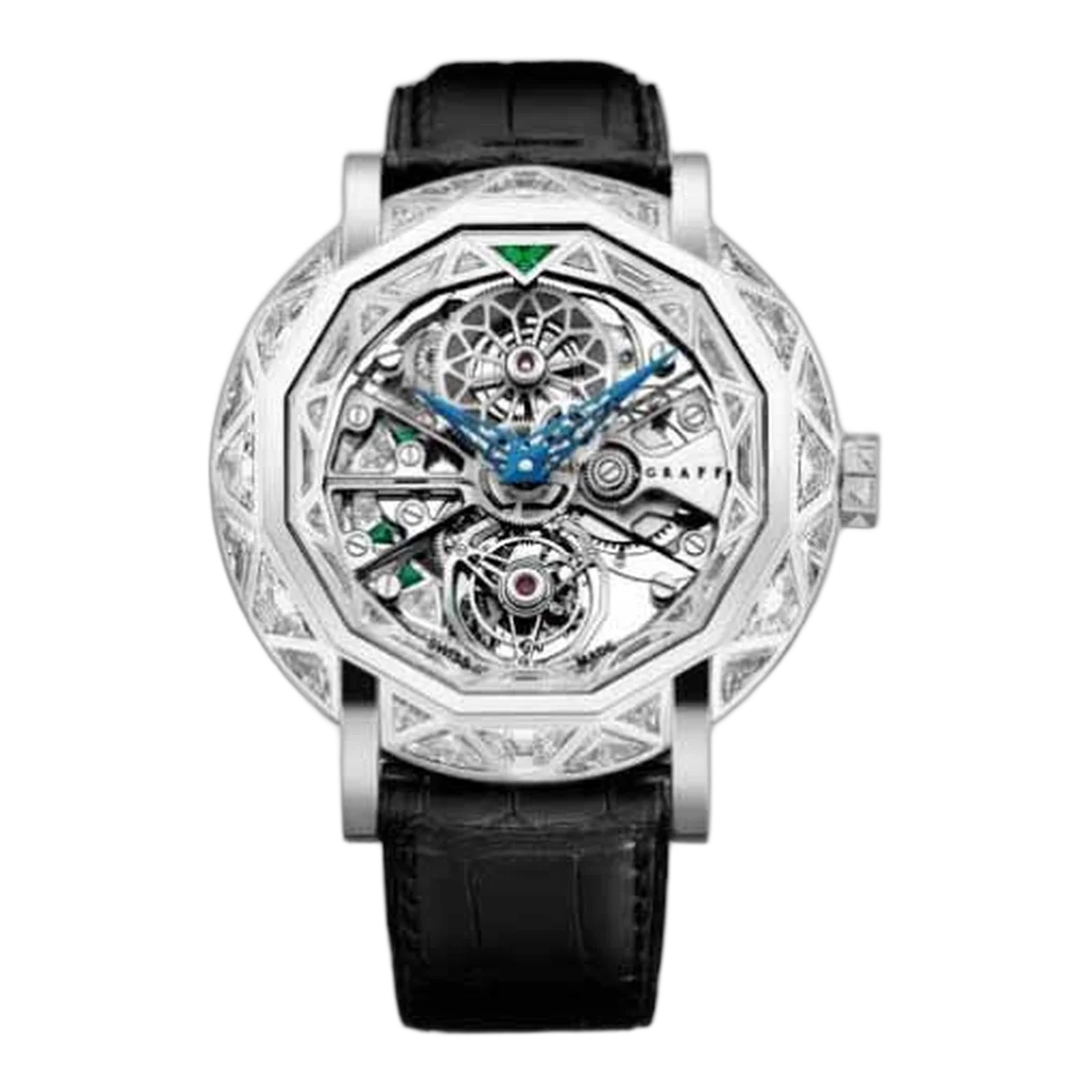 Graff Ultra Flat Tourbillon 48Mm 18K White Gold Men's Watch