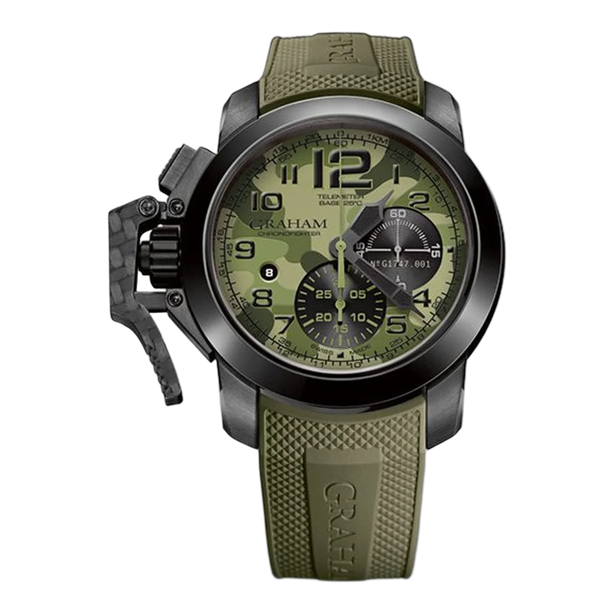 Graham Chronofighter Black Arrow Green Men's Watch