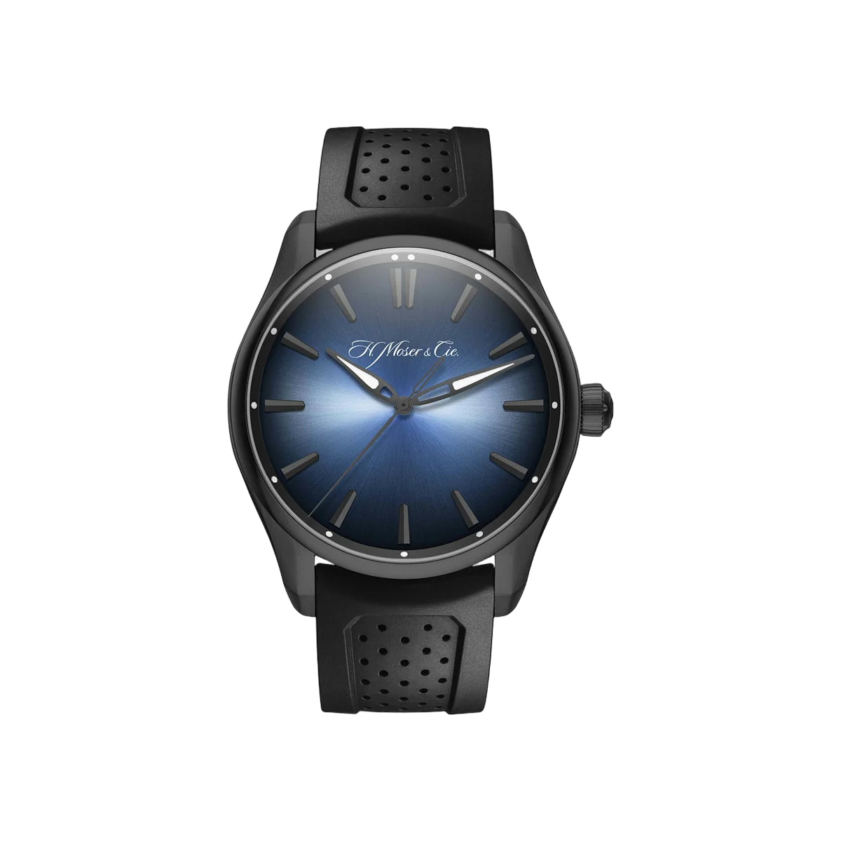 H.Moser & Cie. Pioneer Centre Seconds 3200-1205 Steel 42.8mm Blue Dial Men's Watch