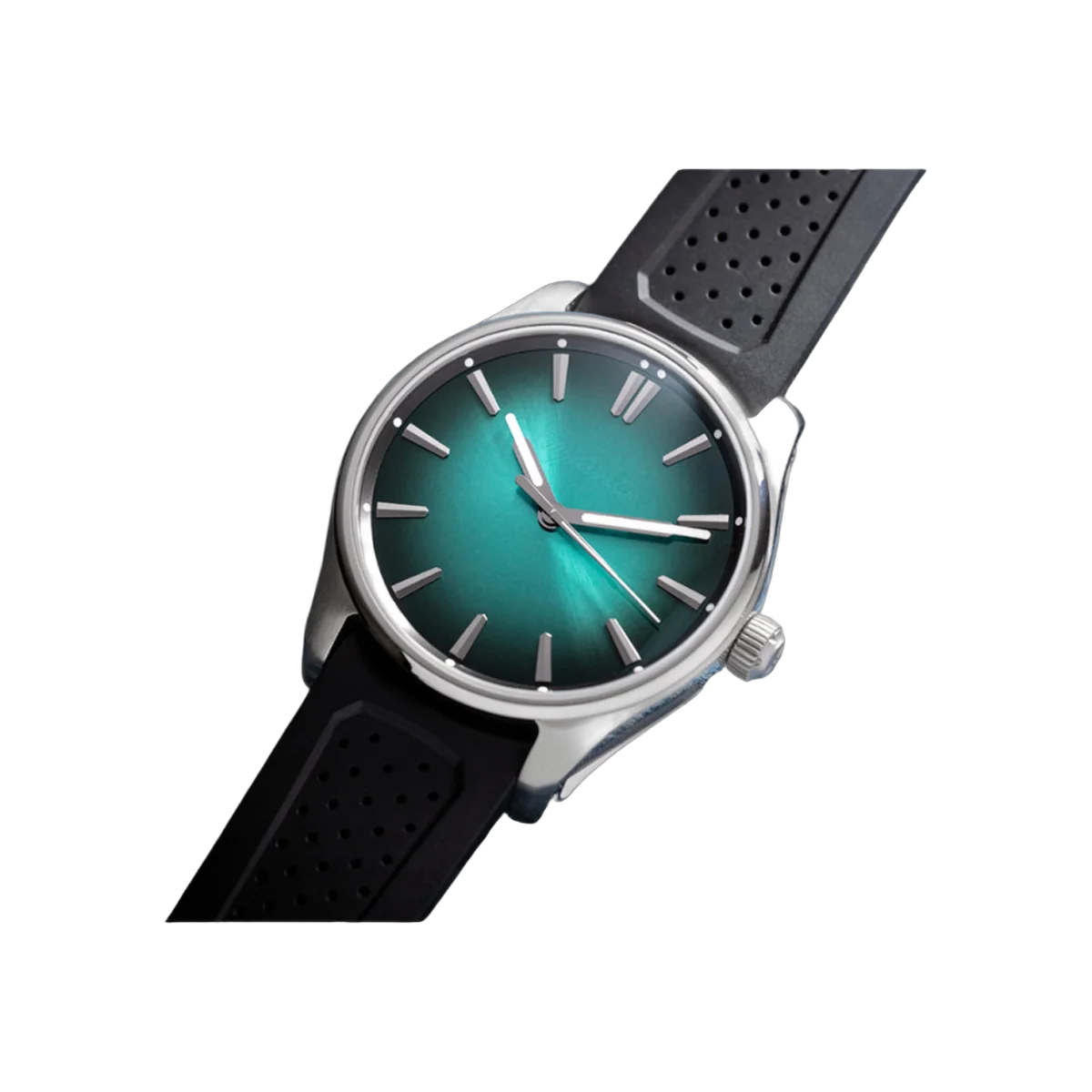 H. Moser & Cie. Pioneer Centre Seconds 3200-1214 Stainless Steel 42mm Blue Sunburst Pattern Dial Men's Watch – additional product photo 2