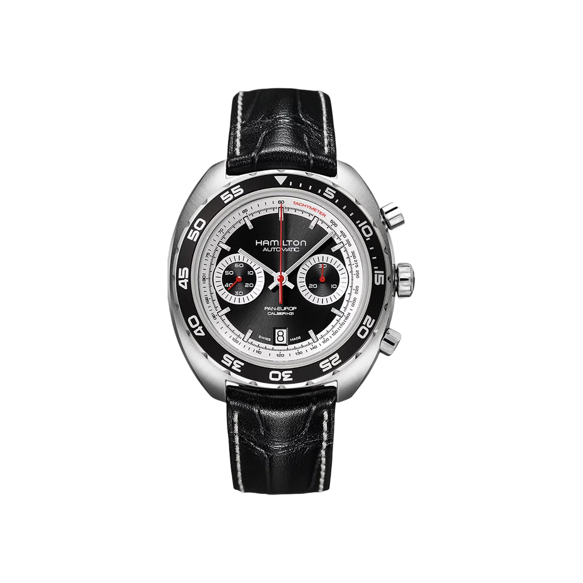Hamilton American Classic Pan Europe H35756735 Stainless Steel 42mm Black Dial Men's Watch