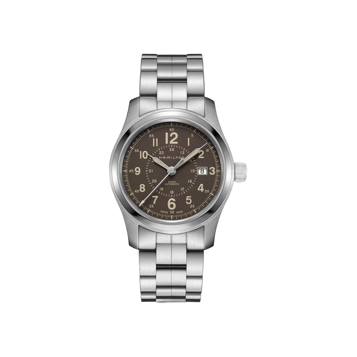Hamilton Khaki Field H70605193 Stainless Steel 42mm Brown Dial Men's Watch