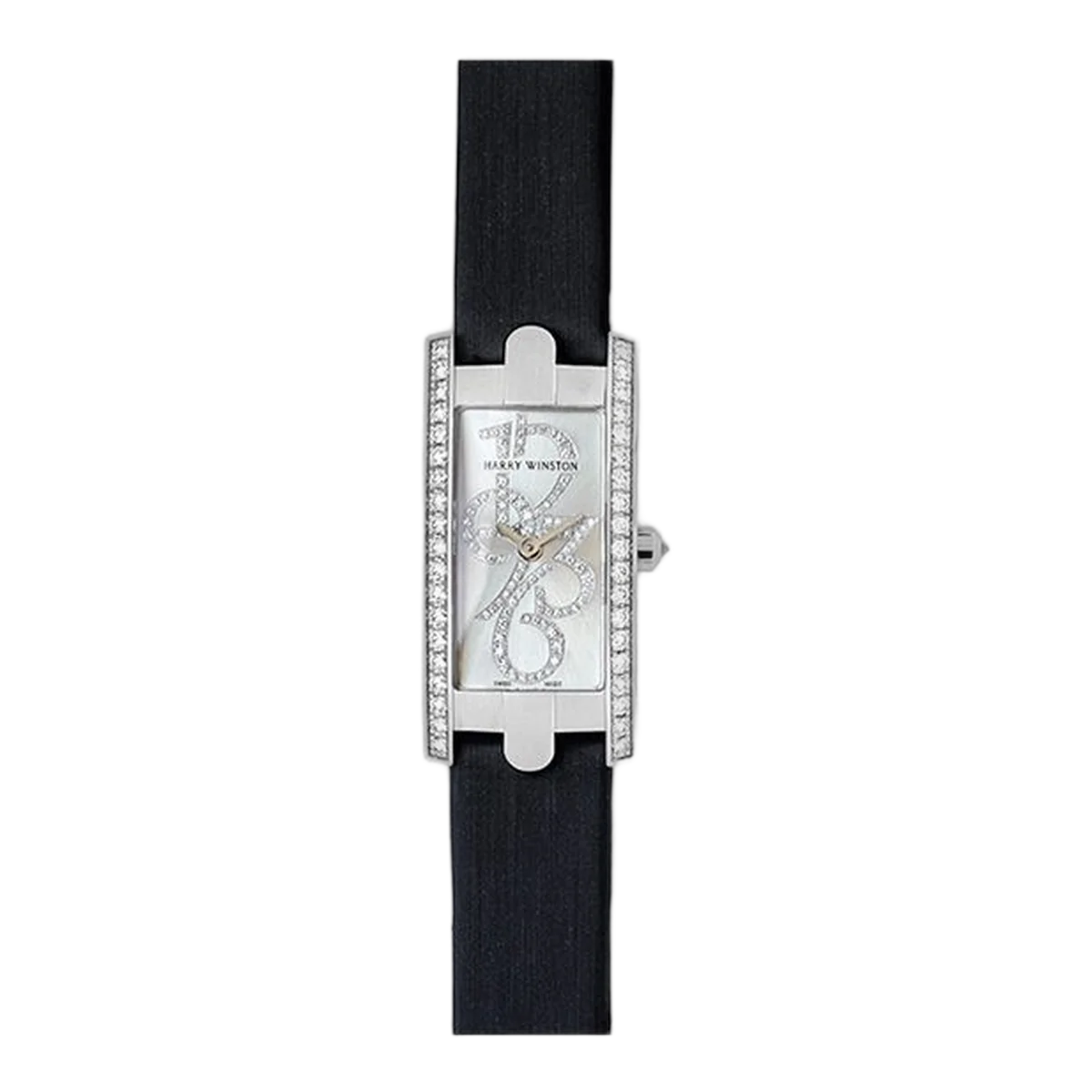 Harry Winston Avenue C Mini Special Edition Quartz 18K White Gold Ladies' Watch