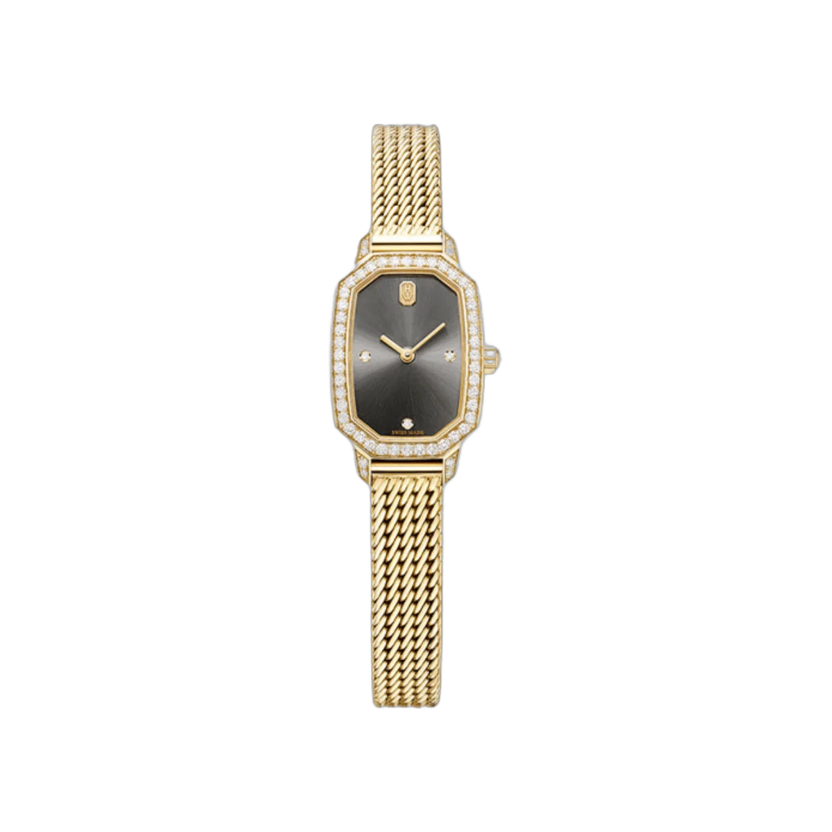 Harry Winston Emerald EMEQHM18YY003 18k Rose Gold 24mm MOP Diamonds Dial Womens Watch