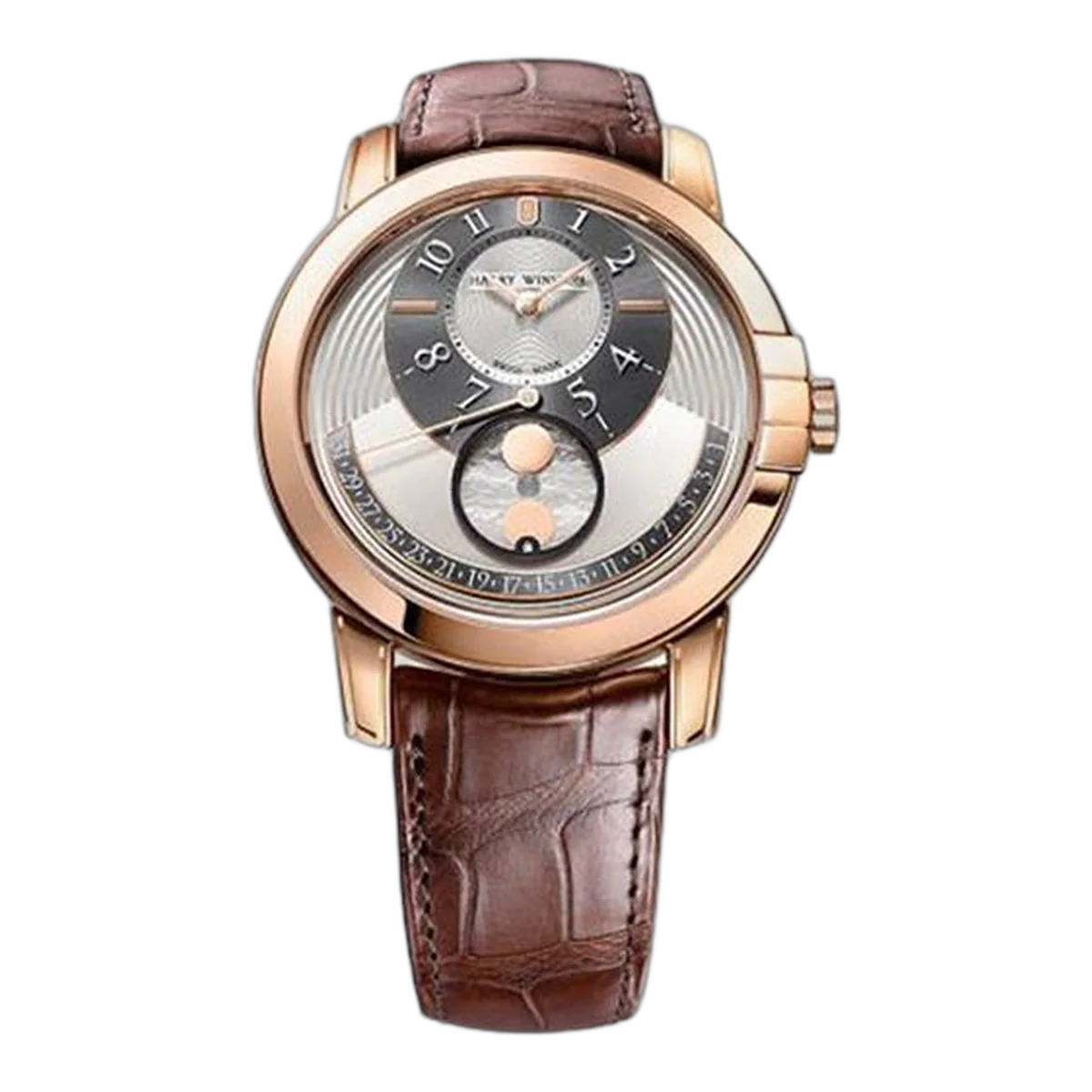 Harry Winston Midnight 42Mm 18K Rose Gold Men's Watch
