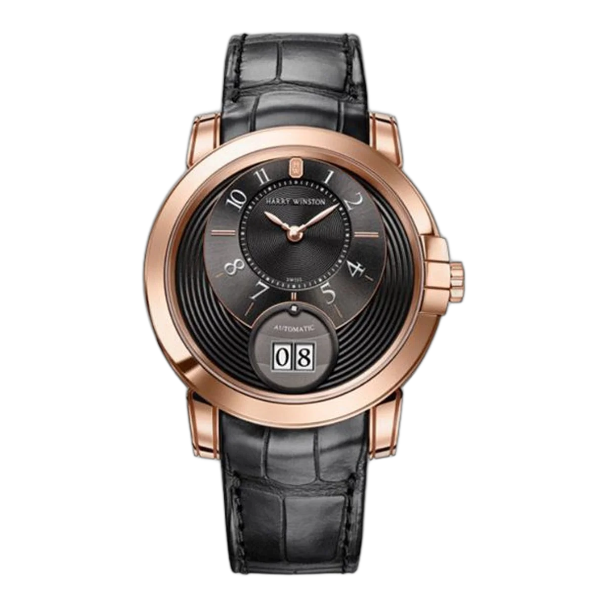 Harry Winston Midnight Big Date 42Mm Rose Gold