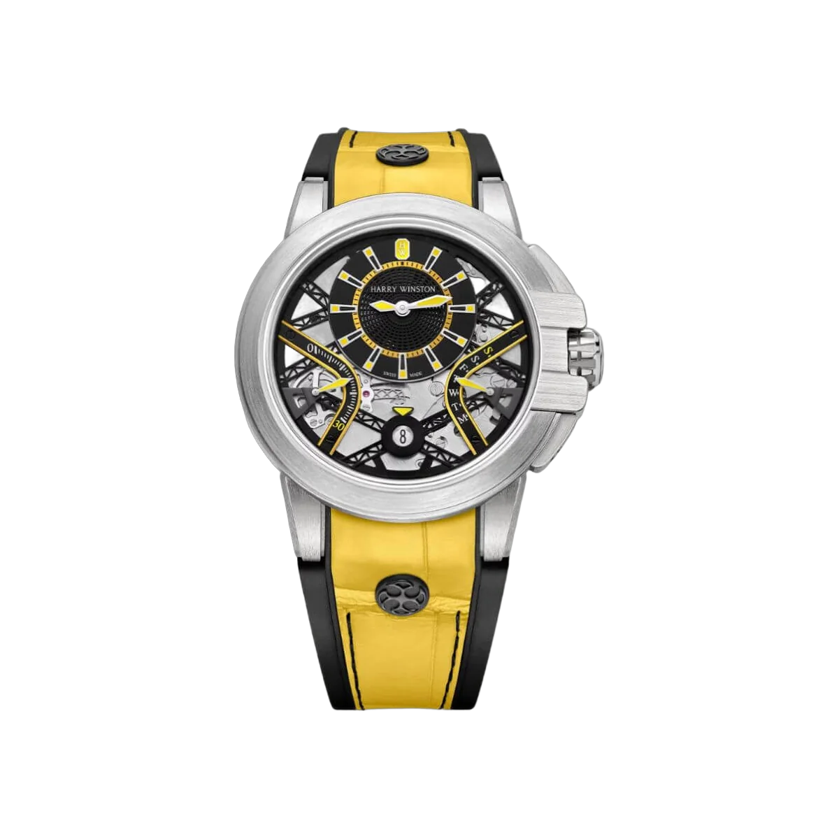 Harry Winston Ocean Collection OCEABI42ZZ002 Zalium Variation Yellow Men's Watch