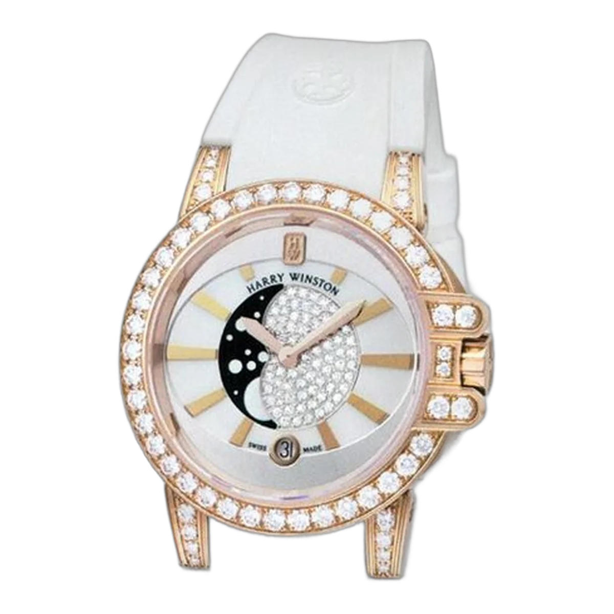 Harry Winston Ocean Lady Moon Phase 36Mm Ladies Watch