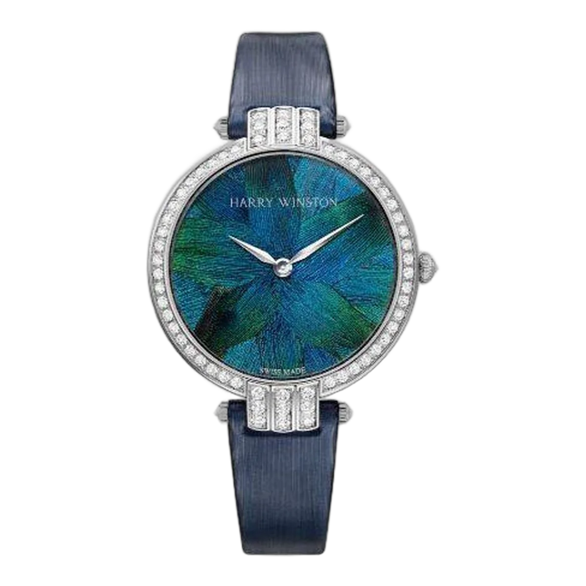 Harry Winston Premier PRNQHM36WW006 Feathers 36Mm 18Kt White Gold
