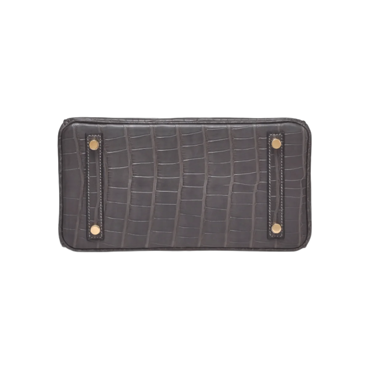 Hermes Birkin 25 Graphite Matte Croco Gold Hardware Handbag – additional product photo 3