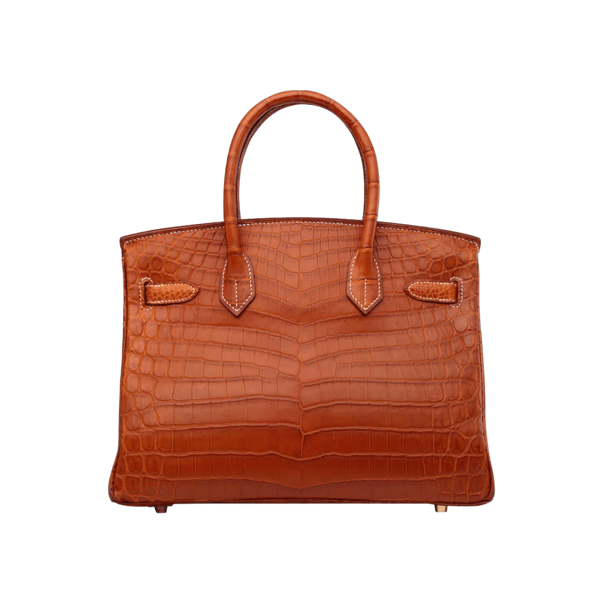 Hermes Birkin 30 Fauve Matt Croco Gold Hw Handbag – additional product photo 2