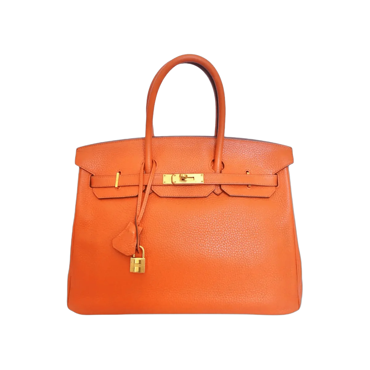 Hermes Birkin 35 FEU Orange Epsom Leather Gold HW Handbag