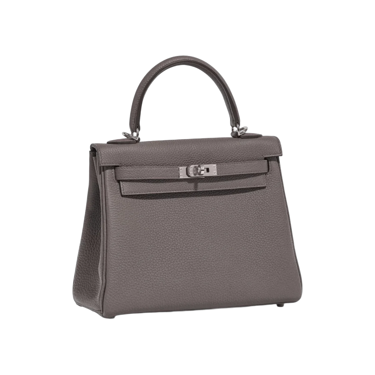 Hermes Kelly 25 Retourne Etain Togo Leather Palladium HW Hardware – additional product photo 5