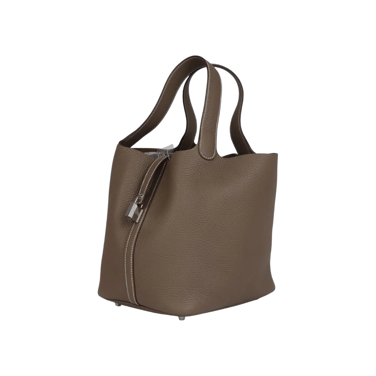 Hermes Picotin 22 Etoupe Clemence Palladium Hardware Hand Bag – additional product photo 2