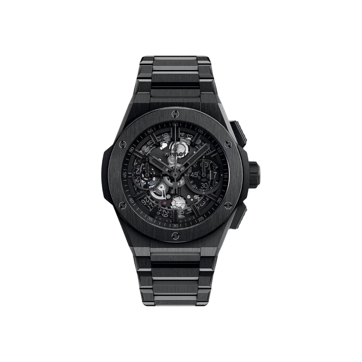 Hublot Big Bang 451.CX.1140.CX Ceramic Integral All Black Chronograph 42mm Black Dial Men's Watch