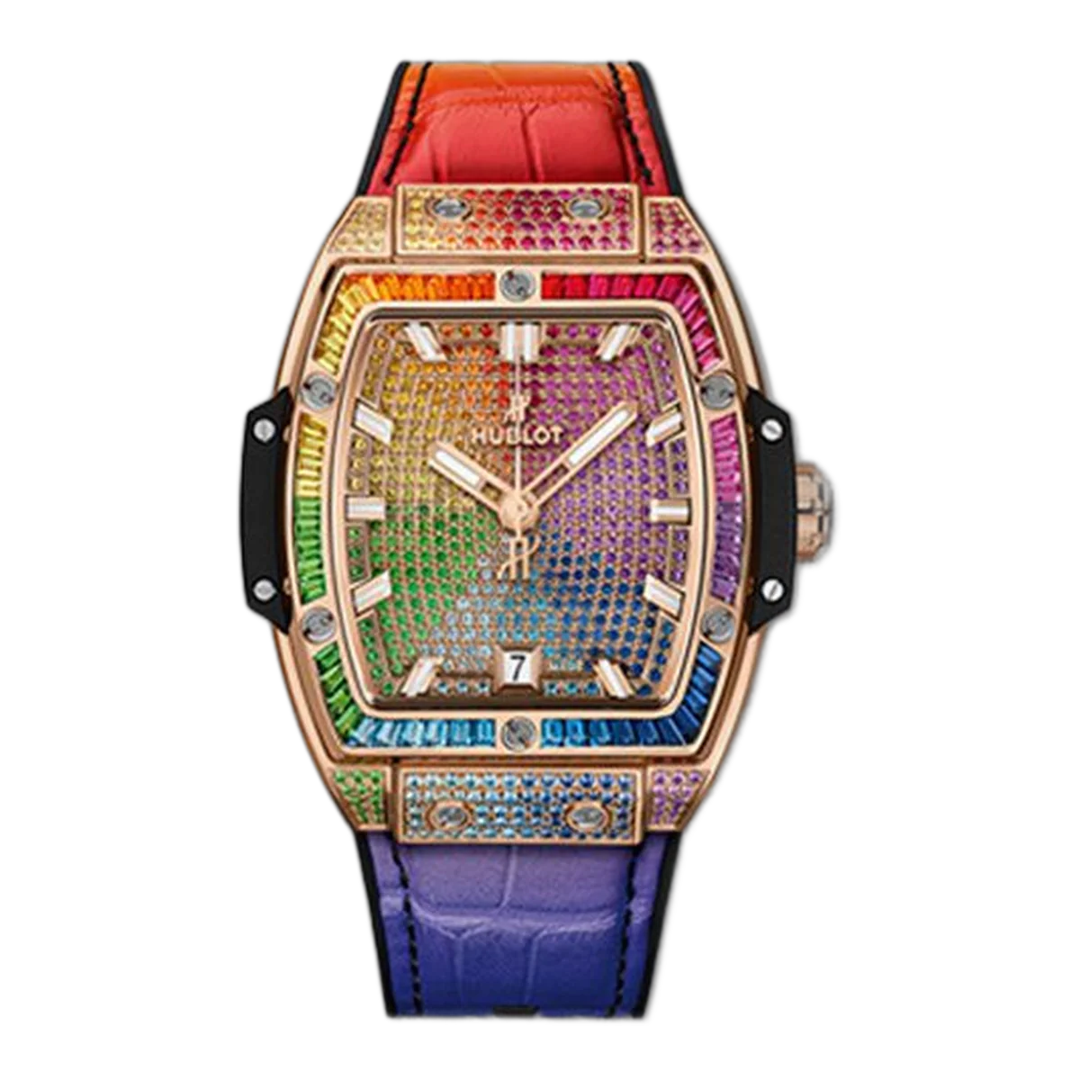 Hublot Big Bang 665.Ox.9910.Lr.0999 King Gold Rainbow Watch 18K King Gold Dial Men’S Watch