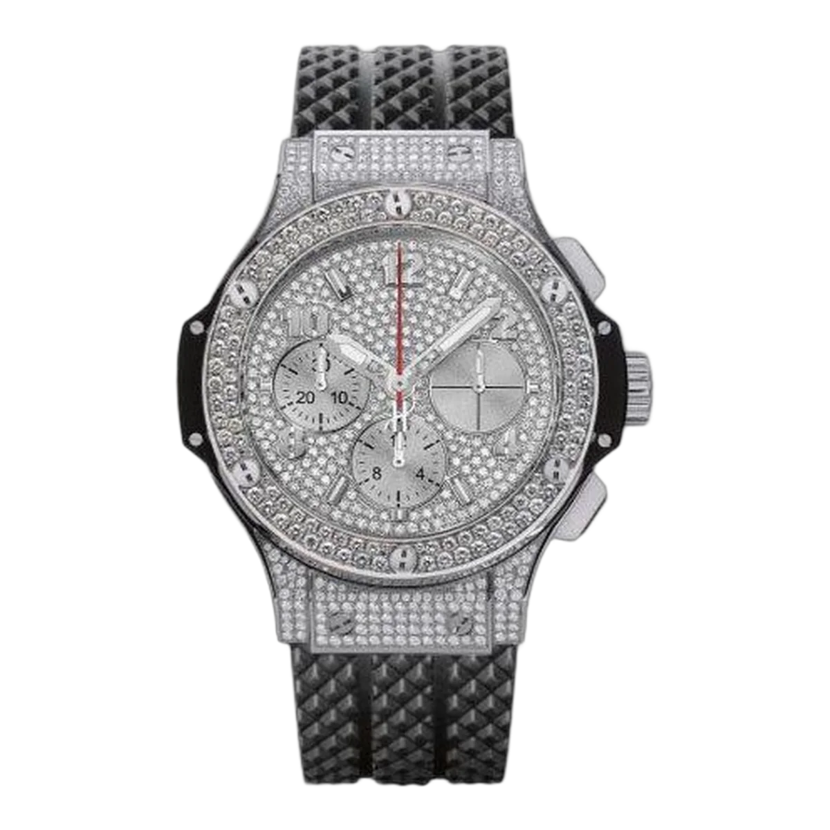 Hublot Big Bang Pave 41Mm Stainless Steel Men's Watch