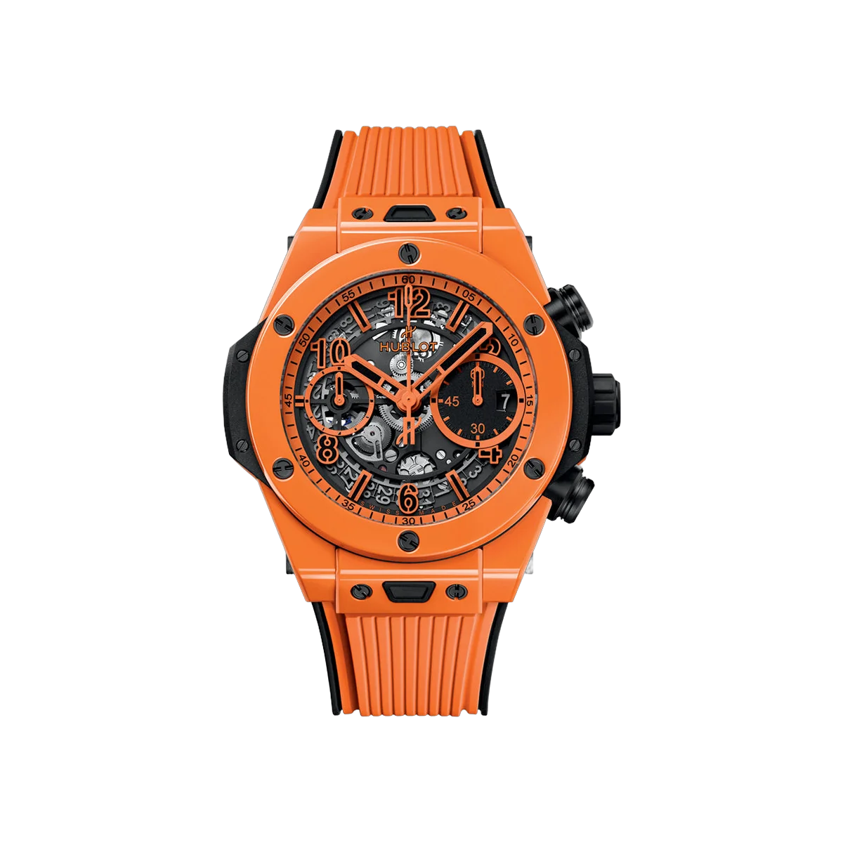 Hublot Big Bang Unico 441.CU.5910.RX Orange Ceramic 42mm Skeleton Dial Men's Watch