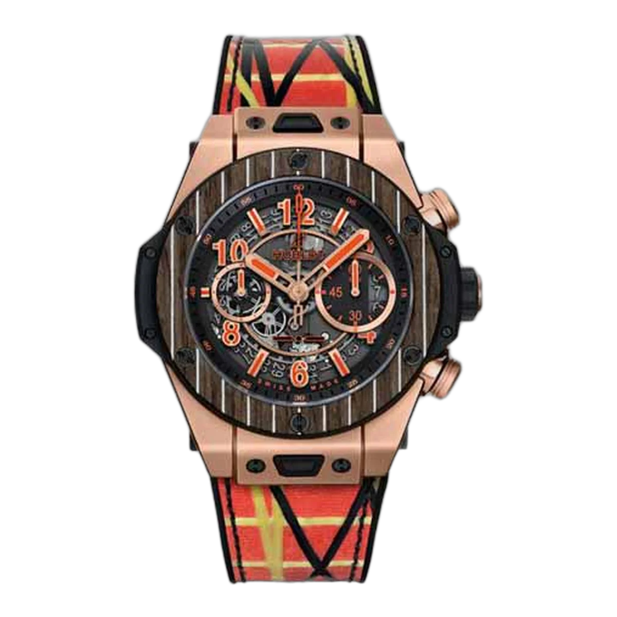 Hublot Big Bang Unico Teak Italia Independent Limited Edition Of 100 Pcs 45Mm Men's Watch