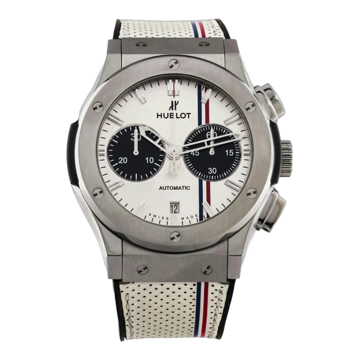 Hublot Classic Fusion 521.NX.2612.VR.TRA13 Chronograph Ltd Edition Titanium 45mm White Dial Men's Watch