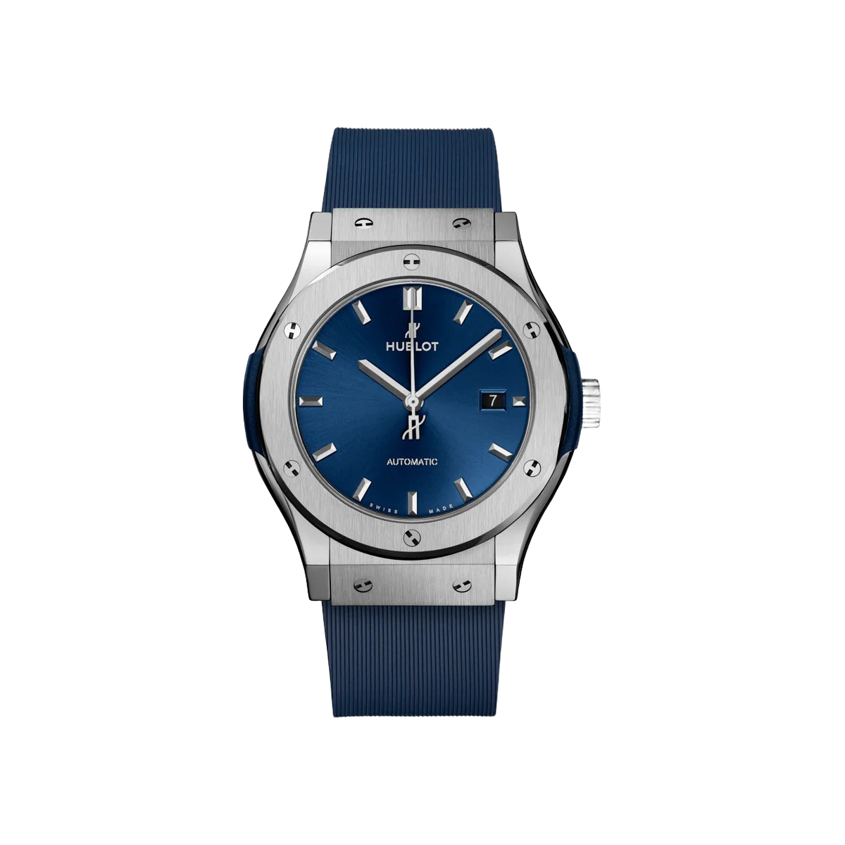 Hublot Classic Fusion 542.NX.7170.RX Automatic Titanium Blue Dial 45mm Men's Watch
