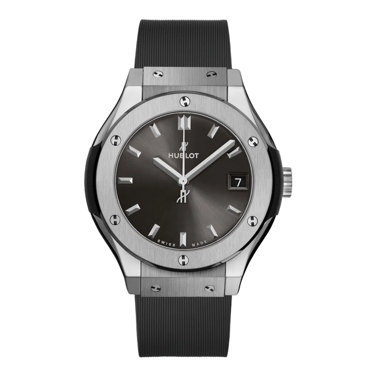 Hublot Classic Fusion 581.NX.7071.LR.1104 Titanium Diamond Quartz 33mm Ladies Watch