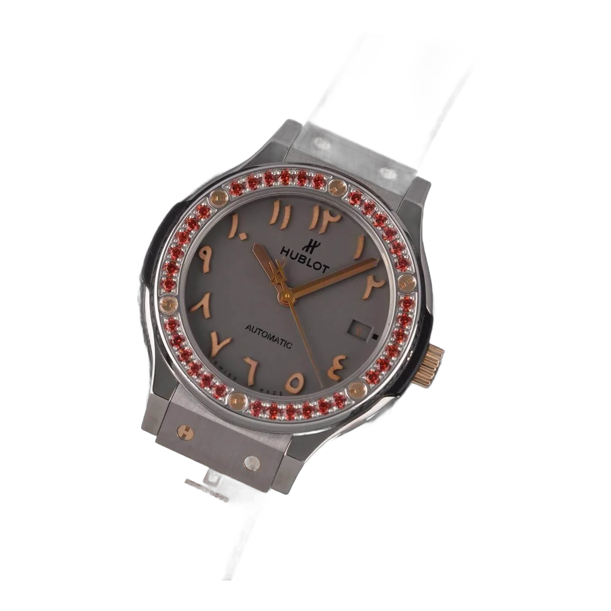 Hublot Hublot Classic Fusion 565.NX.5710.VR.1208.SDQ15 Classic Fusion Dubai Vision III Rose Gold Ruby Bezel 38mm Ladies Watch – additional product photo 2