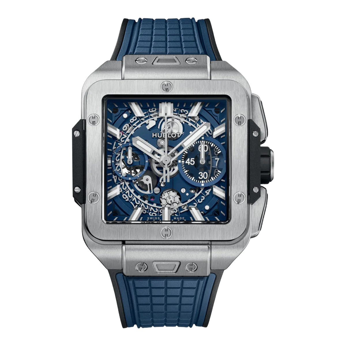 Hublot Square Bang Unico 821.NX.5170.RX Titanium Skeleton Dial 42mm Men's Watch