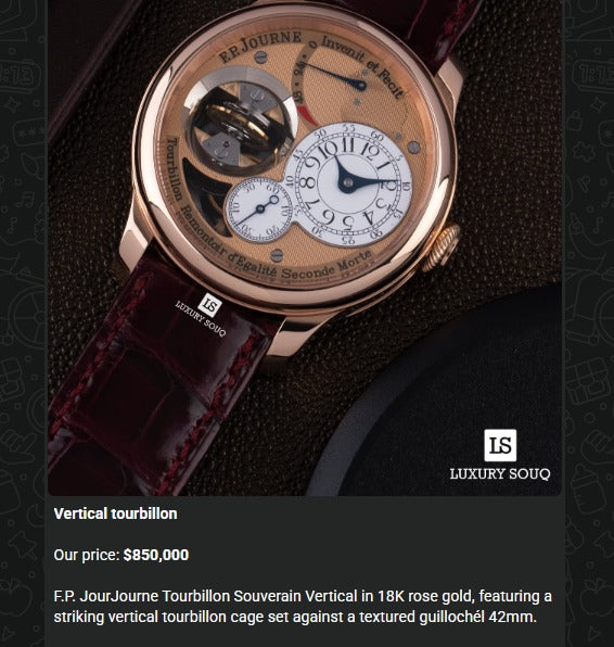 F.P. Journe Tourbillon Souverain Vertical